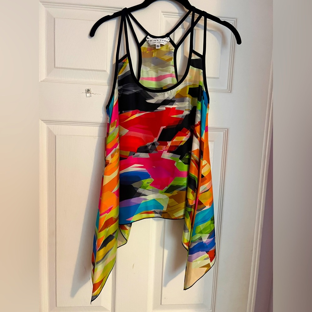 Trina Turk Size Small Geometric Top